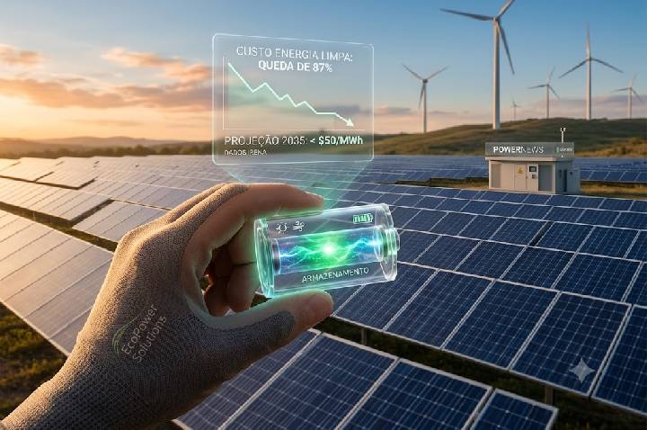 Custo da energia renovável deve cair até 2035