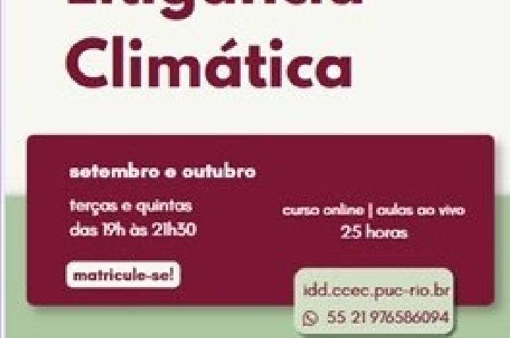 PUC-Rio e LACLIMA lançam curso inédito sobre o clima