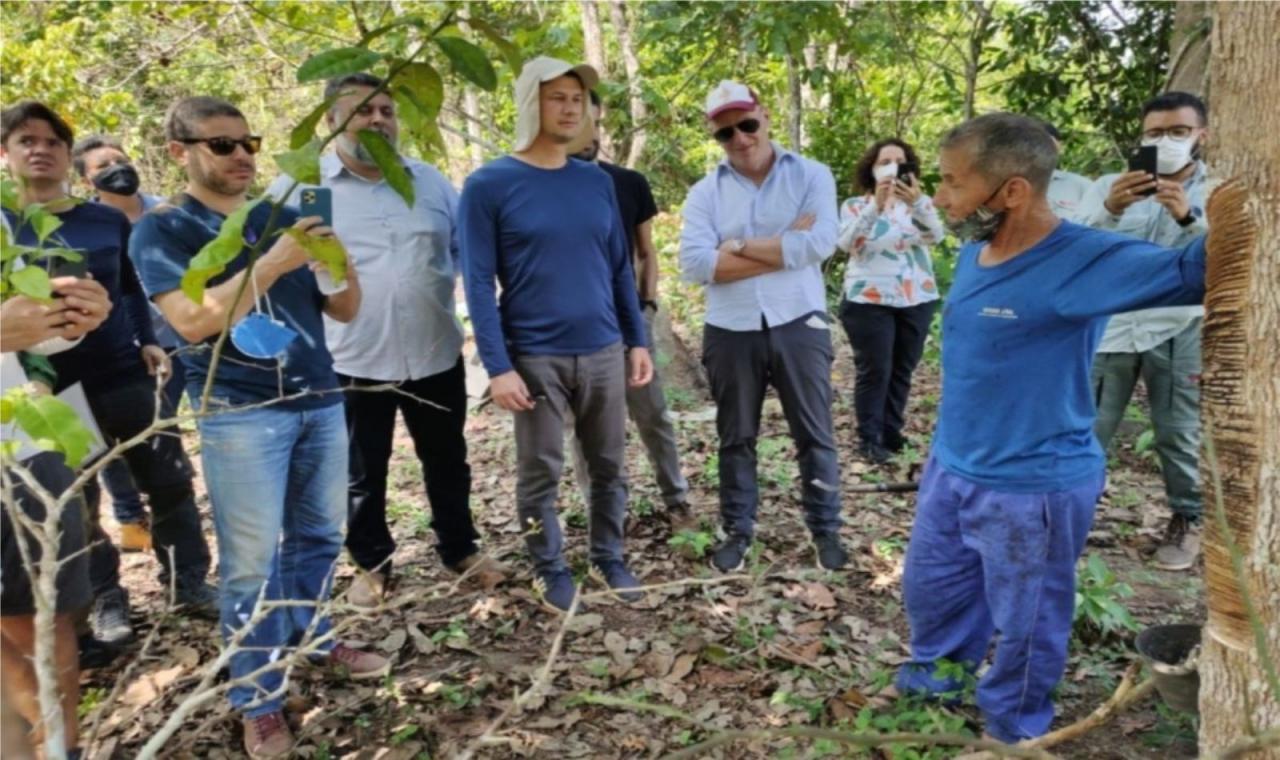 Presidente do BNDES - Gustavo Monteza, visita a reserva extrativista do Rio Cautário em Costa Marques.
