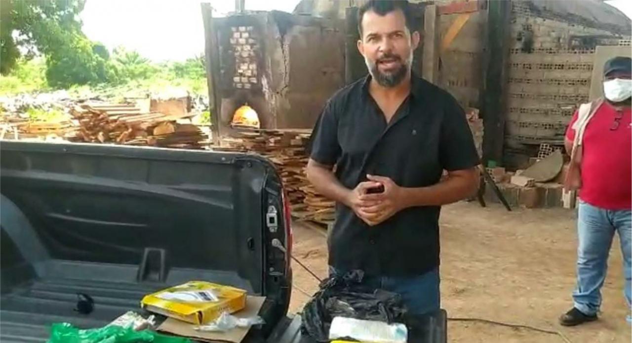 Polícia Civil incinera aproximadamente 6 quilos de drogas na manhã desta terça-feira em Costa Marques..
