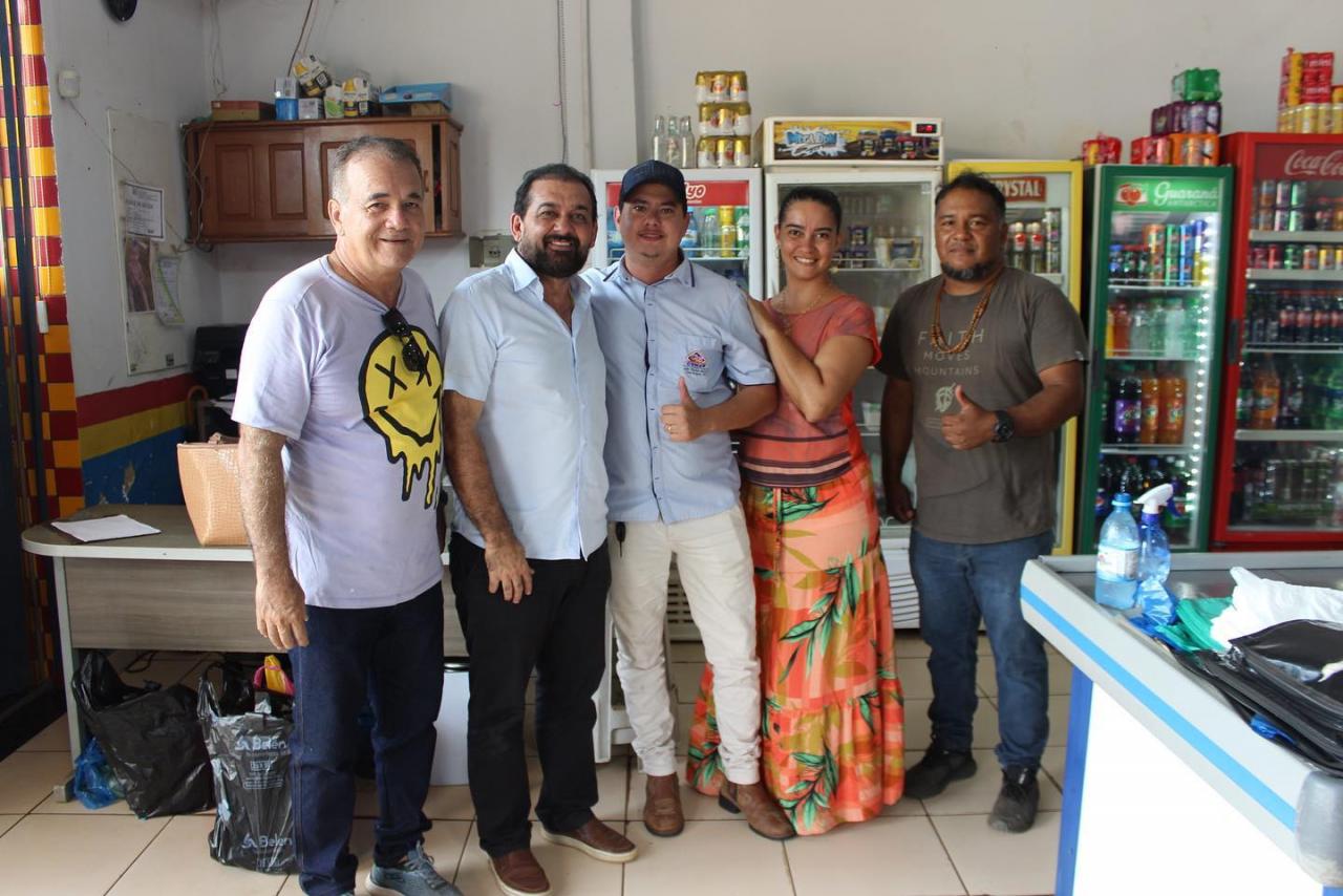 Deputado Laerte Gomes visita lideranças em Costa Marques e anuncia novos investimentos.