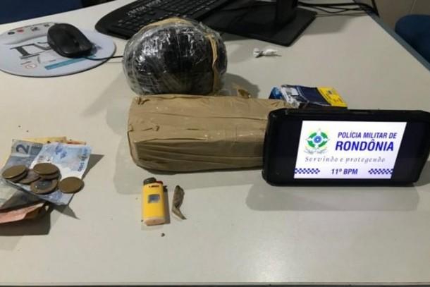Suspeito de tráfico de drogas é preso após ação policial em São Miguel do Guaporé