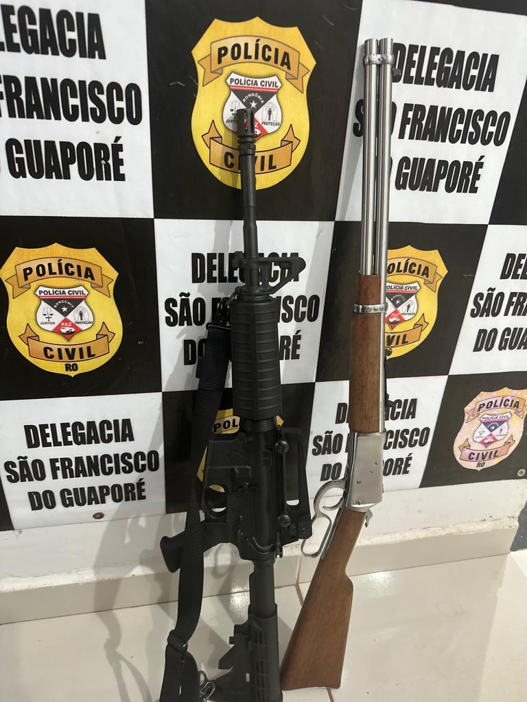 POLÍCIA APREENDE FUZIL NA ZONA RURAL DE SÃO FRANCISCO DO GUAPORÉ