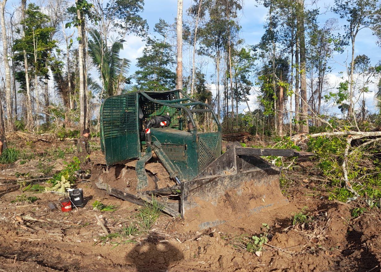 FLAGRANTE DE CRIME AMBIENTAL RESULTA EMBARGO DE ÁREA DESMATADA SUPERIOR A 70 CAMPOS DE FUTEBOL