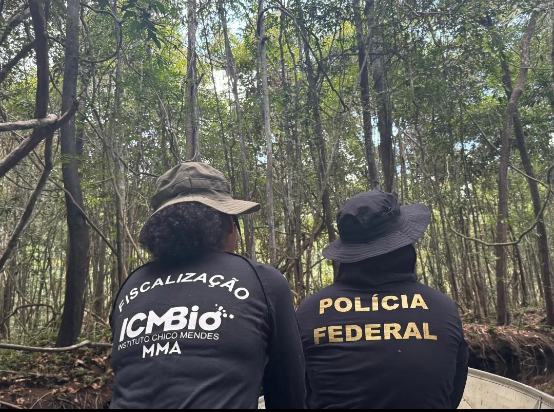 PF e ICMBio realizam operação no Parque Nacional Serra da Cutia em Rondônia