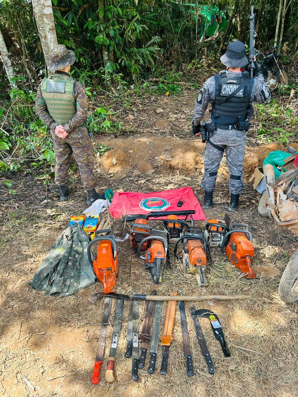 POLÍCIA MILITAR COMBATE DESMATAMENTO ILEGAL EM PORTO VELHO