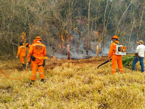 Em Costa Marques, ações de combate a incêndios florestais são intensificadas