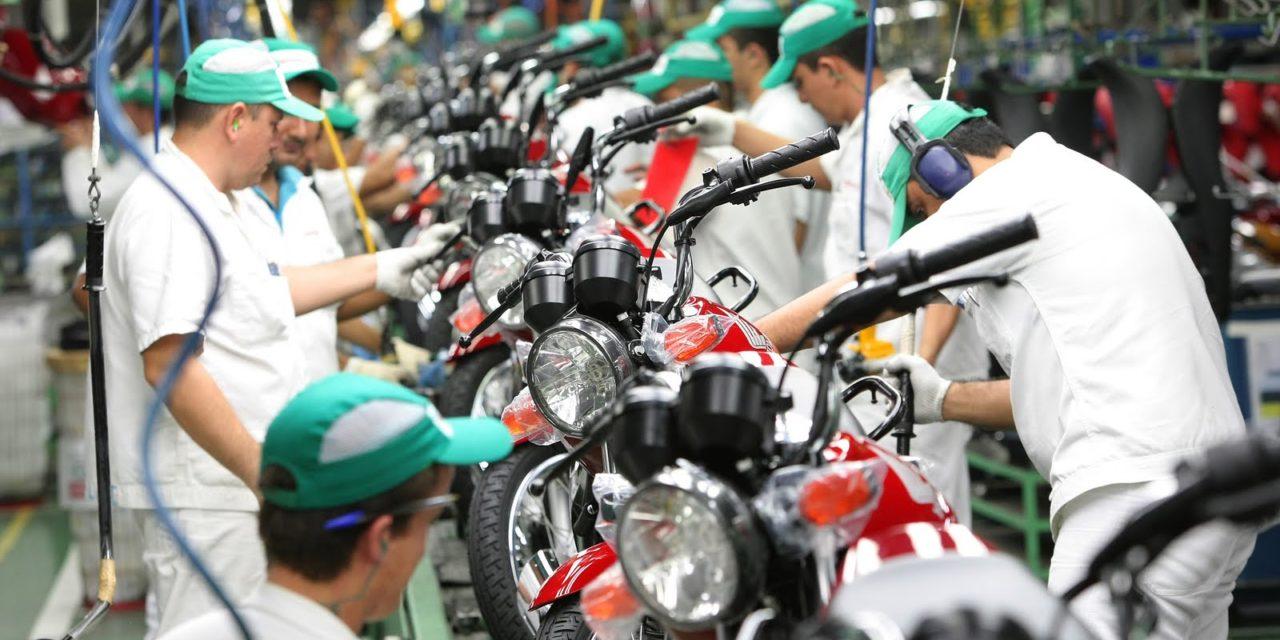 Produção de motocicletas alcança melhor resultado em 12 anos