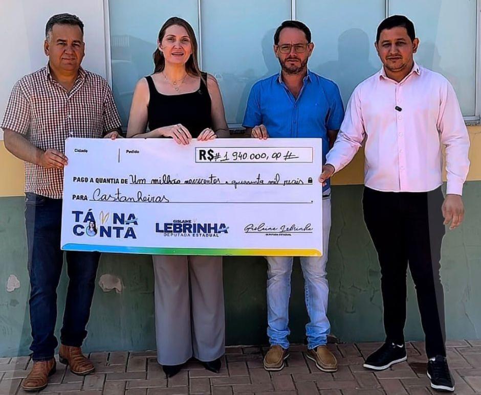 Deputada Gislaine Lebrinha destina R$ 1,9 milhão para a saúde de Castanheira